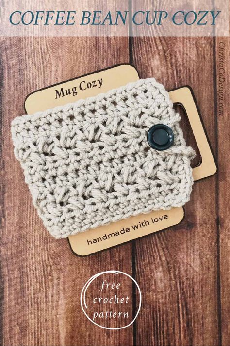 Small Crocheted Gifts Ideas, Crochet Winter Ideas Projects, Crochet Mug Cozy Patterns Free, Crochet Gifts For College Students, Crochet Gifts People Actually Want, Mug Sweater Crochet Pattern, Simple Things To Crochet And Sell, Crochet Gift Wrapping Ideas, Crochet Cozies Pattern Free