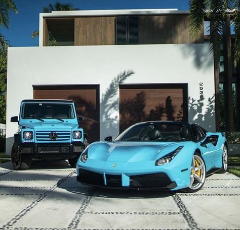 His And Hers Cars Relationship Goals, His And Hers Cars, Matching Cars, Ferrari 488 Spider, 488 Spider, Rich Cars, مرسيدس بنز, Cars Jeep, New Sports Cars