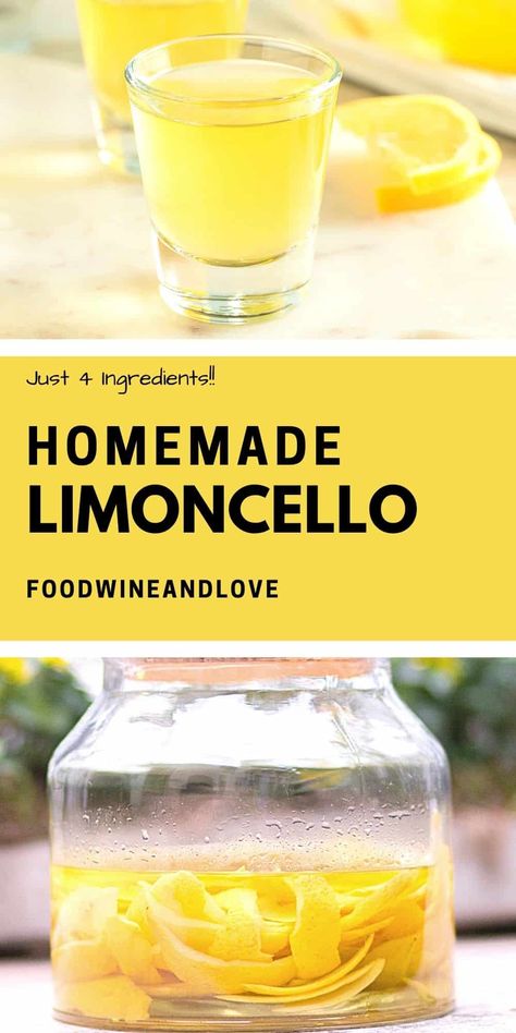 Limoncello Desserts, Limoncello Cocktails, Making Limoncello, Limoncello Recipe, Homemade Limoncello, Italian Liqueur, Italian Cocktails, Holiday Sweets, Grain Alcohol