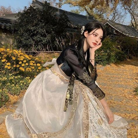 Hanbok Aesthetic, Korean Girl Dress, Party Dress Aesthetic, Hoco 2024, Hanbok Traditional, Korea Dress, Korean Traditional Dress, Korean Hanbok, Dress Aesthetic