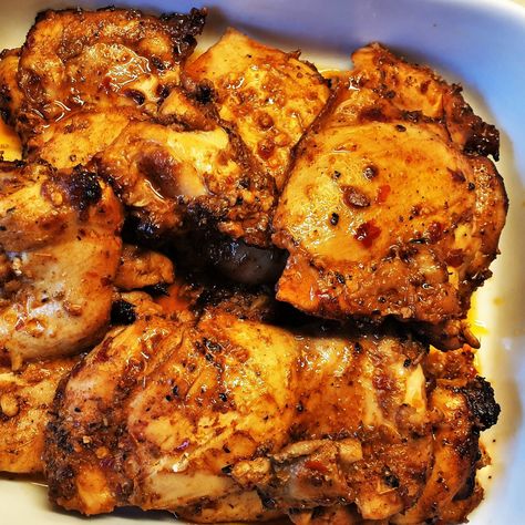 If you enjoy Nando's peri peri chicken, you are going to love this recipe. Tasty chicken thighs are marinated in a spicy peri peri sauce before being baked in the oven to give you the juiciest most tender chicken pieces with the familiar peri peri flavour we all know and love. Nandos Peri Peri Chicken, Peri Chicken Recipe, Peri Peri Chicken Recipe, Peri Chicken, Peri Peri Sauce, Peri Peri Chicken, Tasty Chicken, Chicken Pieces, Peri Peri