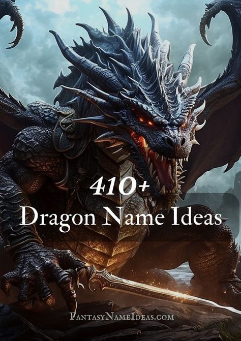 Discover over 410 majestic dragon names for your fantasy world! 🐉✨ Delve into the meanings and origins of each one! Whether you seek fierce fire-breathers or wise ancient guardians, the perfect name awaits! Dragon In House Of The Dragon, Targaryen Dragon Names, Fantasy Names Meaning Fire, Fantasy Creature Names, Fire Related Names, Bonded Souls, Names That Mean Dragon, Dragon Names Ideas, Fantasy Names With Meaning