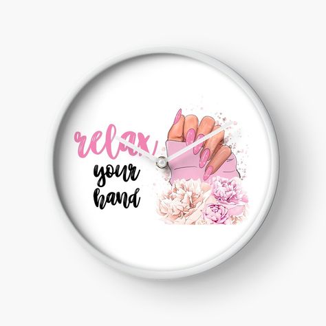 Manicure Quotes, Home Nail Salon, Makes You Beautiful, Lash Artist, Nail Tech, Fun Nails, Manicure, Clock, Unique Gifts