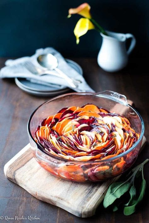 17 Root Vegetable Recipes for Fall - An Unblurred Lady Root Vegetable Recipes, Oven Roasted Root Vegetables, Beet Pesto, Root Vegetable Gratin, Roasted Beets And Carrots, Brown Butter Sage Sauce, Root Vegetable Soup, Root Vegetables Recipes, Vegetable Pot Pies