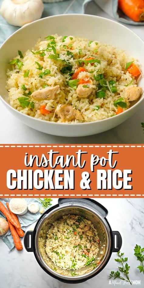 Instant Pot Chicken And Rice, Chicken Lickin, Chicken And Rice Recipe, Healthy Instant Pot, Pot Recipes Healthy, Recipe For Dinner, Rice Recipes For Dinner, Instant Pot Recipe, Savory Meals