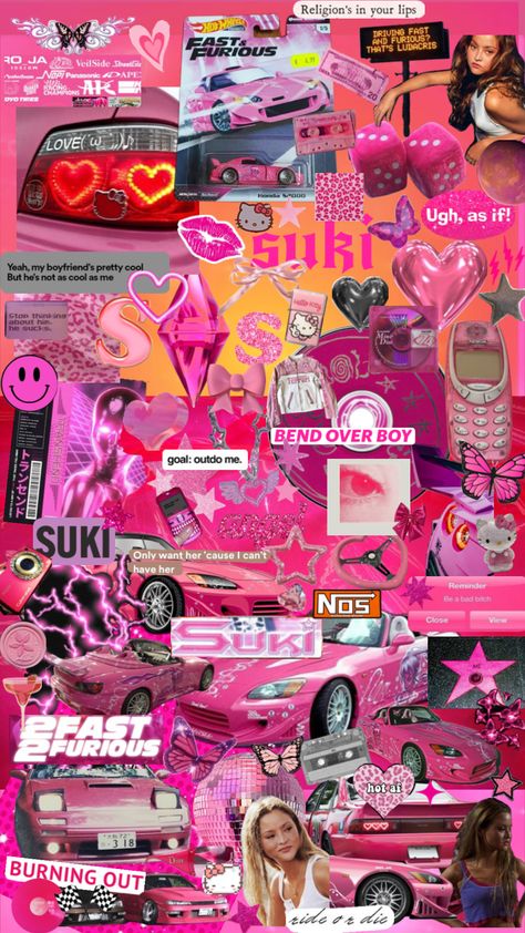 #suki #2fast2furious #fastandfurious #devonaoki #pink #wallpaper #cars #sukifastandfurious Fast And Furious Suki Aesthetic, 2fast And 2furious, Devon Aoki, Cute Patterns Wallpaper, Fast And Furious, Y2k Aesthetic, Aesthetic Room, Pink Wallpaper, Cute Pattern