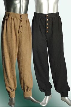 Renaissance Clothing for Men | Home >> Medieval Costumes ... Medieval Menswear, Medieval Pants, Pirate Garb, Pants Ideas, Ren Faire Outfits, Medieval Clothes, Pirate Outfit, Fair Outfits, Medieval Costume