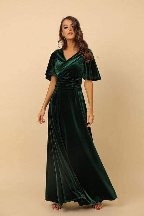 bridesmaid, velvet dress, maxi dress, cocktail dress, long sleeve, party dress, maid of honor, mother of the bride, a line dress, dress wedding guest, dress for women, bridesmaid velvet dress, wedding dress, reception dress, elegant dress, sale sale Velvet Dress Wedding Guest, Dark Green Velvet Dress, Emerald Green Velvet Dress, Couture Bridesmaid Dresses, Velvet Dress Long, Dark Green Dress, Maxi Dress Wedding Guest, Green Velvet Dress, Dress Velvet