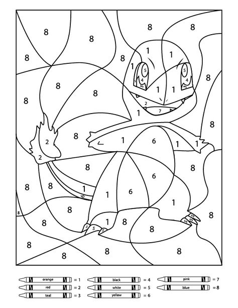 Pokemon Color by Number For Kids | These easy kindergarten worksheets are so much fun for kids and they're educational. Click through to download your freebie now. #charmander #kindergartens #coloring Pokemon Color By Number, Palette Playground, Worksheet Coloring, Math Coloring Worksheets, Baby Pokemon, Color By Number Printable, Fun Worksheets For Kids, Pokemon Craft, Pokemon Birthday Party