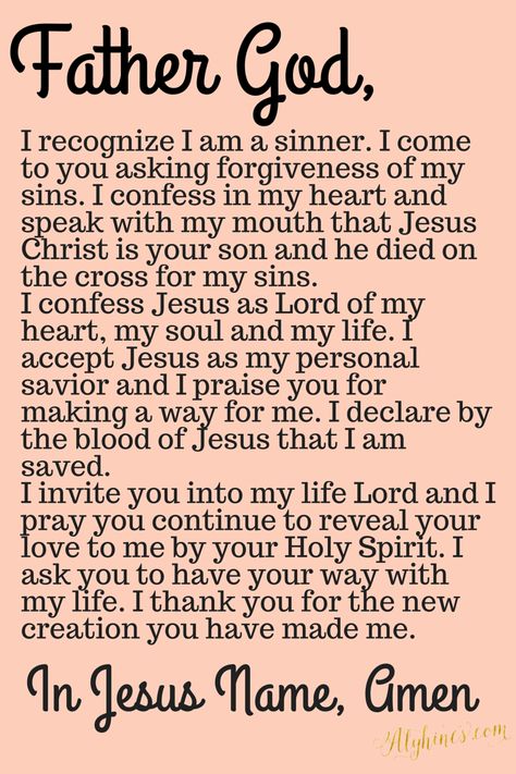 Sinners Prayer, Salvation Prayer, Everyday Prayers, Faith Scripture, Miracle Prayer, Jesus Prayer, Christian Prayers, Jesus Name, Good Prayers