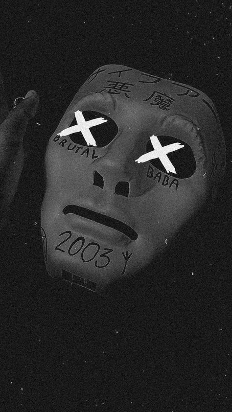 Goth Rap Aesthetic, Dark Trap Aesthetic, Gang Mask, Aesthetic Rap, Elmo Wallpaper, India Aesthetic, Dark Mask, Creepy Masks, Mask Guy