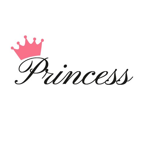 "y2k Inspired Princess Sticker Illustration - Tiara, Stars" Sticker By 838 Tattoo For Loved Ones, Princess Font, Crown Silhouette, Princess Printables, Children Stories, Vinyl Wall Lettering, Crown Photos, Sticker Illustration, Wedding Horseshoes