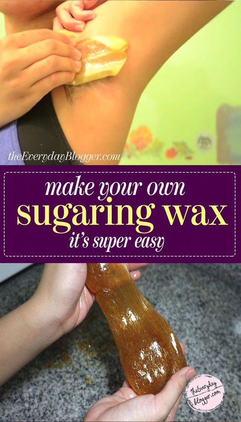 Sugar Waxing - Learn how to make sugar wax at home and when done properly, it removes hair from the roots. Sugaring hair removal is very similar to waxing and it isn't as painful because it doesn't stick as much to the skin, and is used at room temperature. Sugar Wax Recipe No Strips, Homemade Waxing, Diy Sugar Wax Recipe, Sugar Wax At Home, Diy Sugar Wax, Homemade Hair Removal, Home Made Wax, Sugar Wax Recipe, Wax Recipe