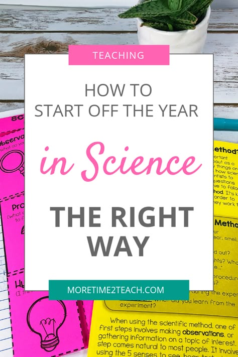 Teaching science effectively to kids can be tricky… especially when time is limited + the materials you’ve been given are anything but kid-friendly! However, by starting the year off focusing on these 5 concepts, you’ll almost guarantee yourself smoother labs and more engaged learners. The sample activities are sure to make your introduction to science lessons engaging for your elementary students. #backtoschoolelementaryscience #beginningoftheyearactivities #elementaryscience #moretime2teach Science Introduction Activities, Elementary Science Classroom Setup, What Is Science Activity, Science Centers Elementary, First Day Of Science Elementary, Science Process Skills Activities, Elementary Science Teacher Classroom, Beginning Of The Year Science Activities, Science About Me