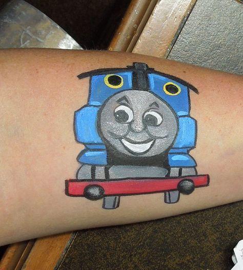 Face Painting Images, Face Painting For Boys, Thomas The Train Party, Music Tattoo Designs, Face Painting Easy, Face Paint Makeup, Kids Face Paint, Boy Face, Face Painting Designs