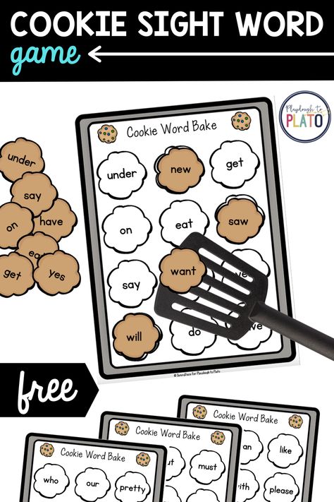 Add some sugar and sweetness to your sight word practice with this fun cookie sight word game! It's perfect as a class game or literacy center. #cookies #sightwords Literacy Provocations Kindergarten, Fun Sight Word Games, Food Literacy Activities, Sight Word Centers Kindergarten, Sight Word The, Sight Word Activities Preschool, Or Words, Starting Homeschooling, Compound Word Activities