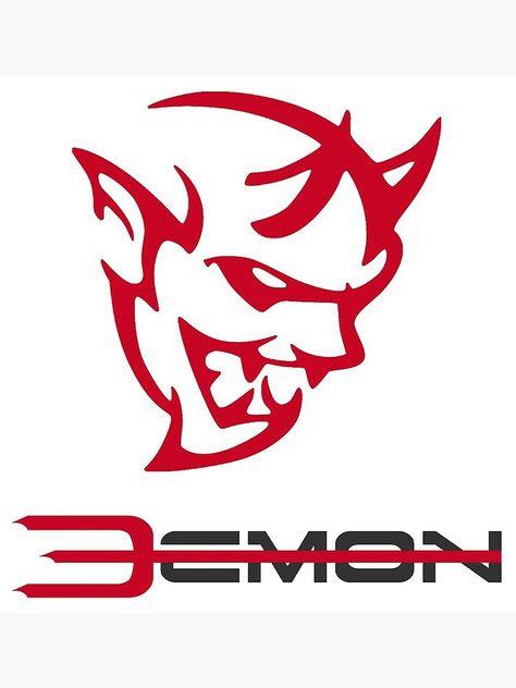 Demon Logo, Dodge Demon Logo, Dodge Stickers, Jdm Logo Stickers, Jdm Stickers Decals, Dodge Logo, Graffiti Text, Car Sticker Design, Line Art Vector