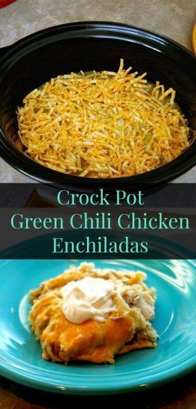 Crock Pot Green Chili Chicken, Green Chili Chicken Crockpot, Crock Pot Green Chili, Green Enchilada Casserole, Green Chili Chicken Enchilada Casserole, Green Chicken Enchilada Casserole, Enchiladas Crockpot, Green Chile Chicken Enchilada Casserole, Chili Chicken Enchiladas