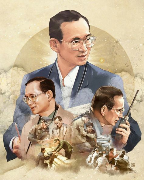 King Rama 10, King Phumipol, King Thailand, King Bhumipol, King Rama 9, Thai Royal Family, King Painting, Thai King, Queen Sirikit