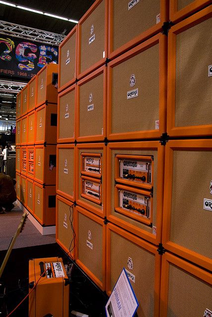 Ridiculous. But we all know we secretly want it all Orange Amplifiers, Amp Settings, Music Institute, Online Guitar Lessons, Wall Of Sound, Guitar Rig, Orange Amps, Guitar Amps, Orange Amp