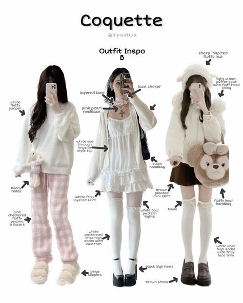 guide to being coquette 🕯️ | Gallery posted by ikra ୧ ‧₊˚ ⋅ | Lemon8 Coquette Outfit Starter Pack, Outfit Styles Names, Cokett Girl Outfit, Different Ways To Style A Shirt, Coquette Outfit Inspiration, Outfit Names Fashion Styles, Clothing Styles Names, Clothing Style Names, Cute Core Fashion