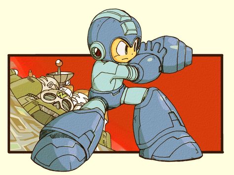 Pinterest Mega Man Art, Capcom Art, Megaman X, Retro Gaming Art, Nintendo Art, A Robot, Mega Man, Video Game Characters, Manga Illustration