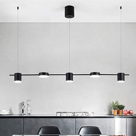 Pendant Light Set, Gold Ceiling Light, Gold Color Combination, Black Ceiling Lighting, Gold Ceiling, Linear Pendant Light, Pendant Light Styles, Black Ceiling, Modern Houses Interior