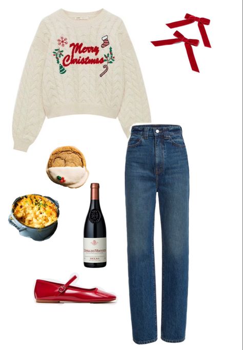 christmas festivities outfit inspo for christmas dinner christmas party outfit idea Christmas Outfit Festive, Cool Girl Christmas Outfit, Christmas Outfits Dinner, Christmas 2024 Outfit Ideas, Christmas Outfits 2024, Christmas Jumper Outfit Aesthetic, Christmas Show Outfits, Christmas Teen Outfits, Teen Christmas Outfit Ideas