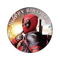 Deadpool Happy Birthday, Deadpool Theme, Deadpool Cake, Deadpool Party, Deadpool Birthday, Edible Butterfly, Frosted Cookies, Butterfly Cake Topper, Edible Cake Decorations