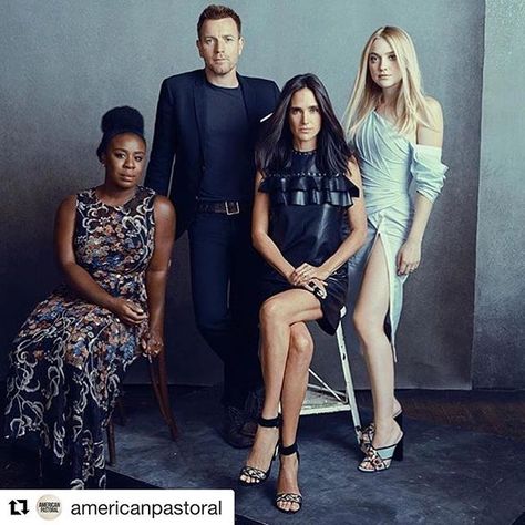 #Repost @americanpastoral with @repostapp ・・・ #Regram from @hollywoodreporter: Uzo Aduba, Ewan McGregor, Jennifer Connelly and Dakota Fanning, photographed by @austinhargrave for 'American Pastoral'. #THRatTIFF Timothy Spall, Tom Wilkinson, Uzo Aduba, American Pastoral, Dakota Fanning, Ewan Mcgregor, Rachel Weisz, Jennifer Connelly, Film Review