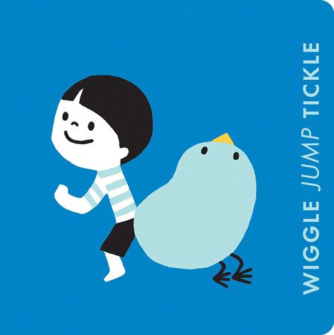 PictureBook [Wiggle Jump Tickle] 2018 on Behance Sound Book, Book Board, Cover Image, Board Book, Toddler Books, Big Bird, Disney Junior, Classic Literature, Board Books