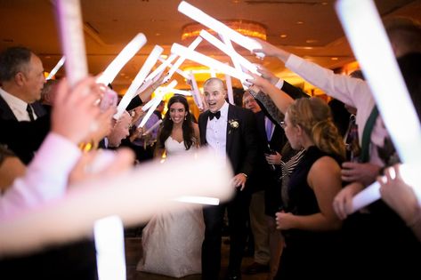 Many options for the Wedding Send-Off from Foam Covered Cheer Wands in both single colors or mulit-color, LED Fiber Optic Wands or Traditional 22 Inch Long Glow Sticks! - https://glowproducts.com/us/specialty/light-up-wedding-ideas #Glow #Wedding #Lights #Reception #Send-Off Fiber Optic Send Off Wedding, Fiber Optic Wands Wedding Send Off, White Foam Glow Sticks Wedding, Glow Foam Stick Wedding, Foam Lights Wedding, Foam Glow Stick Wedding Send Off, Light Up Glow Sticks Wedding, White Glow Sticks Wedding, White Glow Stick Wedding Send Off