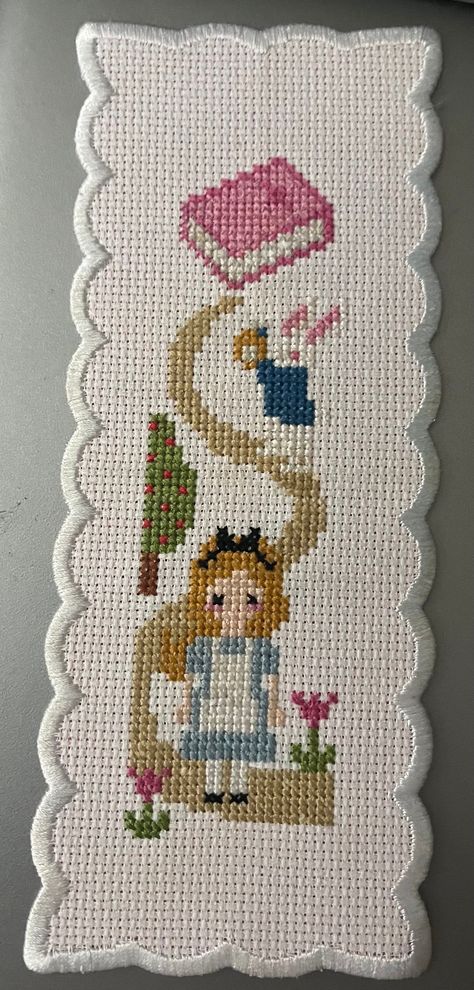 Cross Stitch Bookmark Alice in Wonderland - Etsy in 2024 | Alice in wonderland cross stitch, Cross stitch, Cross stitch art . #Cross_Stitch_Alice_In_Wonderland #Alice_In_Wonderland_Cross_Stitch #Cross_Stitch_Bookmark #Stitch_Bookmark Alice In Wonderland Cross Stitch, Bookmarks Ideas, Beginners Cross Stitch, Cross Stitch For Beginners, Cross Stitch Bookmark, Stitch Bookmark, Cross Stitch Fruit, Unique Cross Stitch, Cross Stitch Tutorial