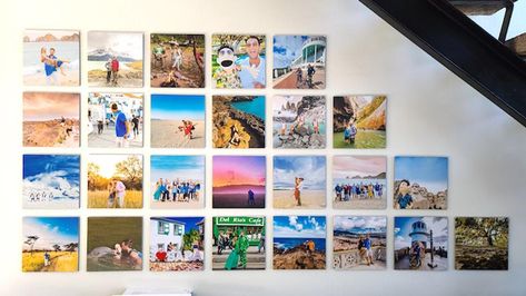 Travel Photo Wall, Travel Photos Display, Fun Couple Activities, Photo Wall Display, Travel Canvas, Photo Wall Gallery, Couples Vacation, On Hiatus, Photo Tiles