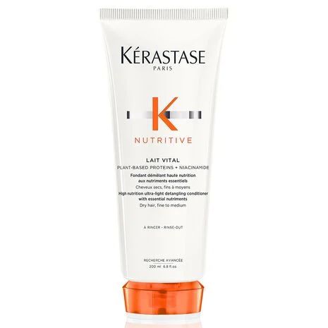 Nutritive Lait Vital Conditioner For Dry Hair | Kérastase Kerastase Nutritive, Softer Hair, Hair Nutrition, Hydrating Shampoo, Nourishing Shampoo, Hair Routine, Normal Hair, Deep Conditioner, Plant Based Protein