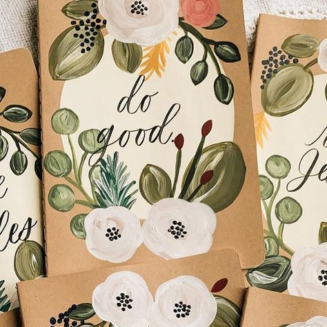 Anneli White Designs on Instagram: "HAND-PAINTED JOURNAL RESTOCK✨ Your favorite journals are back in stock with a new lettering look! Go snag one (or five) from the online shop now! Runnnn, don’t walk!#anneliwhitedesigns" Diy Painted Journal Cover, Hand Painted Journals, Painted Journals, Painted Journal, Bible Painting, Painted Bible, Poo Poo, Hand Painted Bible, Journal Covers