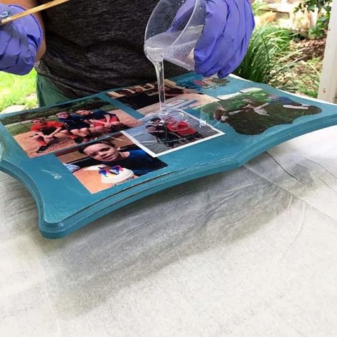 The Photo Gift Idea You Can DIY This Weekend - Resin Obsession Resurface Countertops, Family Gallery Wall, Clear Epoxy Resin, Resin Supplies, Resin Uses, Clear Epoxy, Resin Tutorial, Mother's Day Diy, Resin Kit