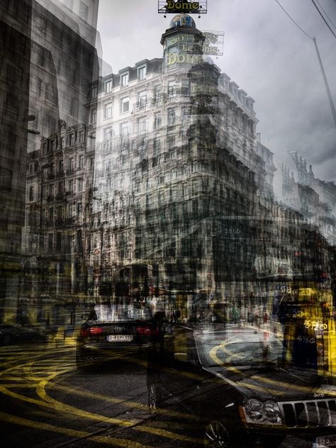 Thomas Vanoost Channels Chaos Into Multiple Exposure Photography Multiple Exposure Photography, Distortion Photography, Environment Photography, Abstract Art Photography, Photography Sketchbook, A Level Photography, Double Exposure Photography, Buildings Photography, Space Photography