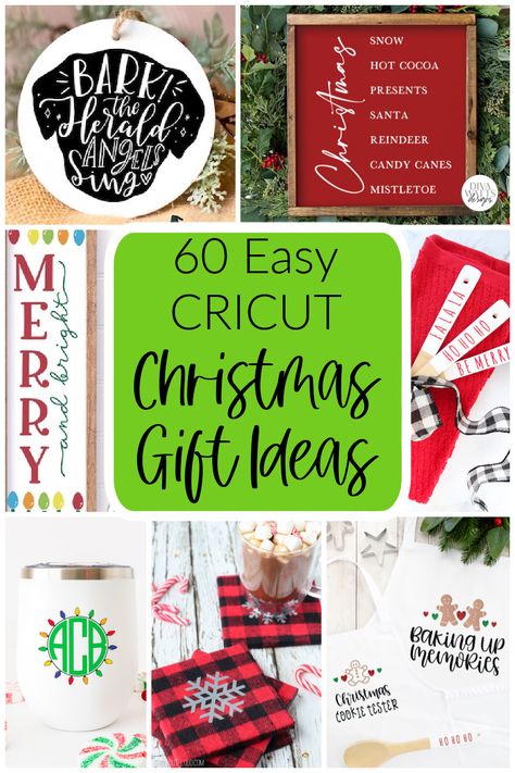 Cricut Christmas Gift Ideas, Cricut Christmas Gift, Cricut Christmas Gifts, Cricut Projects Christmas, Cricut Christmas Ideas, Christmas Gifts To Make, Cricut Christmas, Diy Cricut, Christmas Gift Baskets