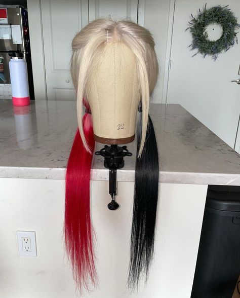 Harley Quinn Hairstyles, Harleen Quinn, Anime Hair Color, Chic Black Outfits, Pop Hair, Catwoman Cosplay, Hair Growth Spray, Affordable Wigs, Belly Dance Outfit