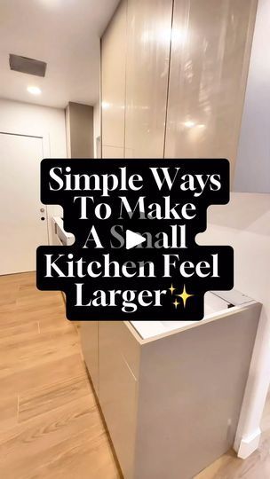 1.4K views · 20 reactions | Simple Ways To Make Your Small Kitchen Feel Larger 
•
•
Dreaming of a more spacious kitchen? Try these 3 transformative tips:
•
•
•
1️⃣ Extend Cabinets to the Ceiling: Maximize storage and draw the eyes upward, making the space feel taller and more open.
•
•
•
2️⃣ Full Backsplash with Countertops: Continuity is key! Taking your countertops up the wall as a full backsplash creates a seamless, expansive look.
•
•
•
3️⃣ Lighter Color Palette: Light and bright colors for wall paint, cabinets, and even the countertops can make even the smallest kitchens feel airy and spacious.
•
•
Got tips for homeowners with a small kitchen space ? Share your insights in the comments below! 💡✨
•
•
#smallkitchen #kitchendesign #homeimprovement #interiordesign #kitchenremodel #diyhom Smallest Kitchen Ideas, Cabinets To The Ceiling, Color Palette Light, Paint Cabinets, Paint For Kitchen Walls, Spacious Kitchen, Maximize Storage, Spacious Kitchens, Kitchen Paint