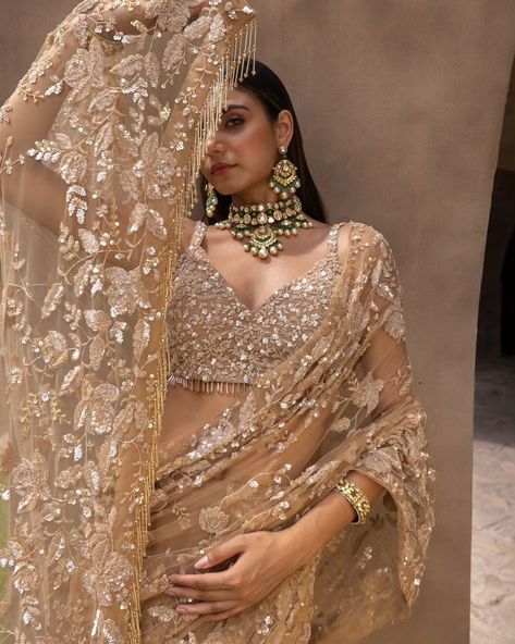 Find us a better destination wedding fit 🥂✨️, we'll wait.... MALAIKA - Champagne hand embroidered sequins and buggle beads saree adorned with tassle detailing in blouse and pallu. Cosmos: A Cocktail Affair Discover the collection: Online at Roujeofficial.com via link in bio Calcutta | Hyderabad Jewelry: @gkchudiwalas [ Roujeofficial, rouje, tassels, crystals, sequins, hand embroidery, cocktail saree, party outfits, after party outfit, bridesmaid outfit, Sangeet, wedding day, reception... After Party Outfit, Embroidery Cocktail, Cocktail Saree, Outfit Bridesmaid, New Look Clothes, Reception Outfit, Wedding Lookbook, Bridesmaid Saree, Celebrity Casual Outfits