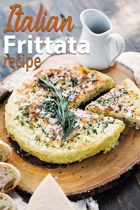 Frittata Recipe - This super delicious classic Italian breakfast egg recipe is loaded with parmesan cheese, potatoes, crispy pancetta and rosemary for the most amazing way to start off your day. #frittata #breakfast #eggs #pancetta Frittata Breakfast, Fritata Recipe, Italian Frittata, Italian Breakfast Recipes, Italian Eggs, Crispy Pancetta, Potatoes Crispy, Parmesan Cheese Potatoes, Pizza Bianca