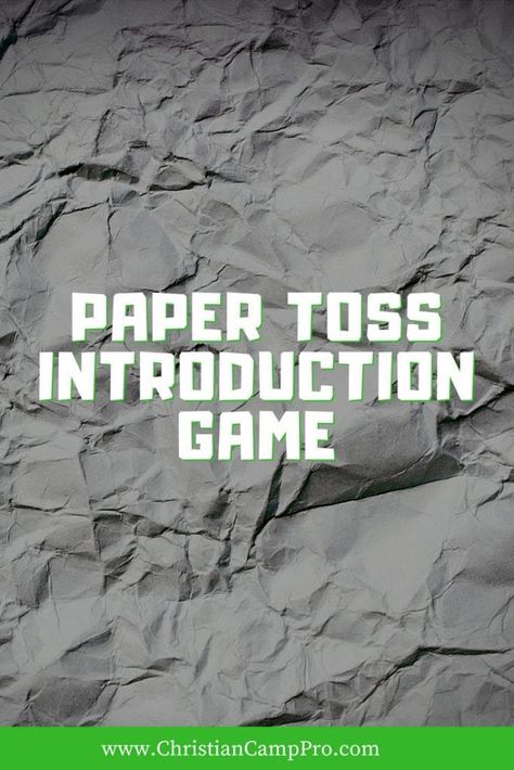 Are you looking for an exciting and fun introduction game to start off your Christian camp? Then, the paper toss introduction game is perfect for you! Pajama Party Games, Ice Breaker Games For Adults, Christian Games, Natural Playscapes, Introduction Activities, Kids Faith, Games For Couples, Christian Camp, Youth Group Activities