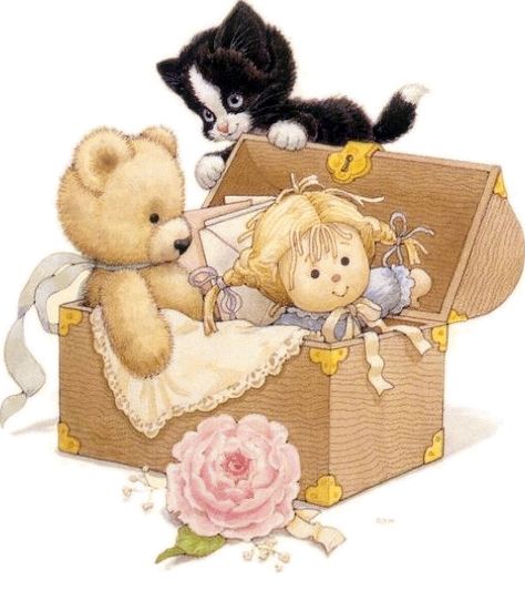 THINKING OF YOU – GREETING CARD Ruth Morehead, Kittens Vintage, Bear Pictures, Tatty Teddy, Cute Clipart, Bear Art, Cute Teddy Bears, Digi Stamps, Cute Bears