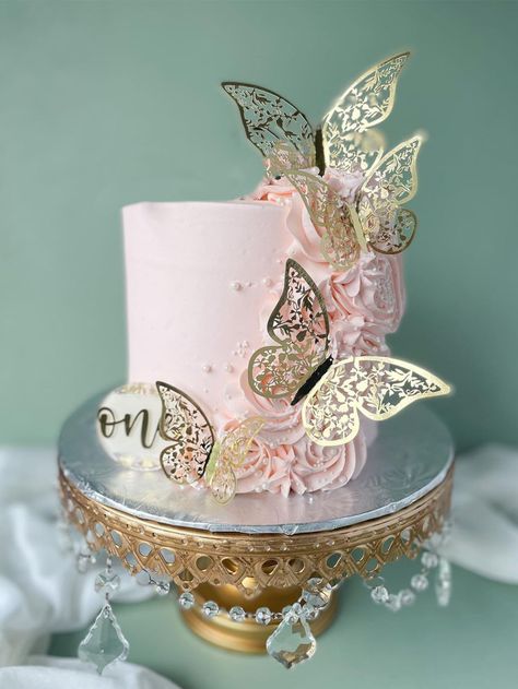 Gold Butterfly Cake, Edible Print Cake, Butterfly Cake Decorations, Butterflies Wedding, Peter Rabbit Cake, Butterfly Cake Topper, Rabbit Cake, Butterfly Cake, Crafts Party