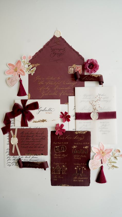 Maroon by Ann Letter - 001 Red And Brown Wedding Theme, Maroon Themed Wedding, Maroon Moodboard, Wedding Theme Burgundy, Maroon Wedding Ideas, Maroon Wedding Theme, Burgundy Weddings, Brown Wedding Themes, Burgundy Wedding Theme