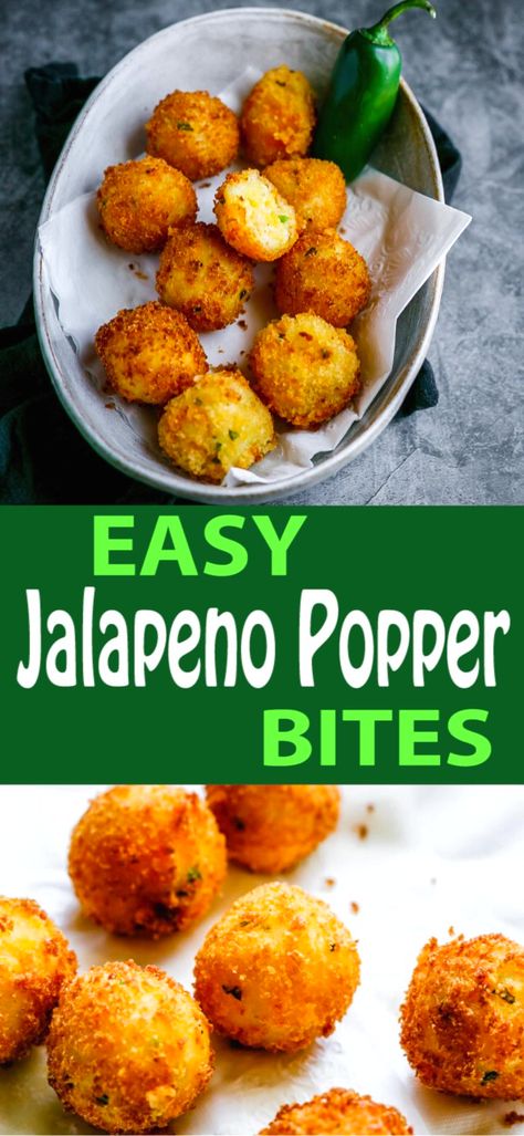 Fried Jalapeno Slices Easy, Popper Bites, Jalapeno Bites, Jalapeno Popper Bites, Munchkin Time, Jalapeño Poppers, Poppers Recipe, Jalapeno Recipes, Grated Potato