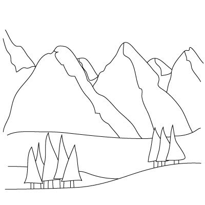 how to draw mountains (for When I Was Young in the Mountains) How To Draw Mountains, Mountains Drawing, View Of Mountains, Sketching Tips, Drawing Lessons For Kids, Mountain Drawing, Learn Drawing, White Drawing, Nature Drawing