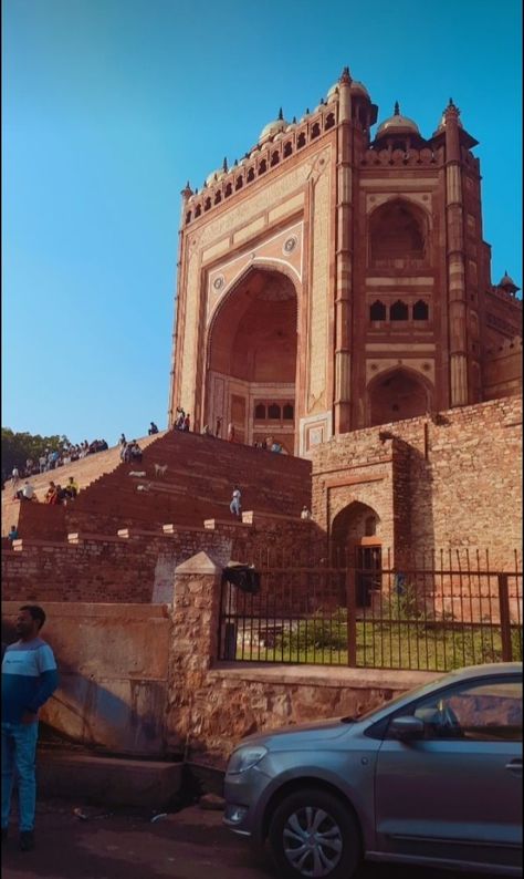 Sunset | Fatehpur Sikri | Diwan e Aam | Architecture | Diwan e Khaas | India | Mughals | Education | Uttar Pradesh | Hinar Minar | Buland Darwaza | History | Khanwa Maidan | Red Sandstone | Jodha Bai Palace | Heritage | Tour | Akbar | Photography | Anoop Talao | Tomb | Work | Salim Chishti | Islam Shah | Camera | Art | Hammam | Markets | Steps Fatehpur Sikri Photography, Mughal Empire, Uttar Pradesh, Agra, India, History, Education, Marketing, Photography